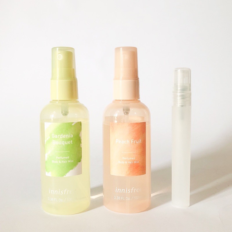 INNISFREE Body and Hair Mist share 10ml - peach fruit gardenia bouquet