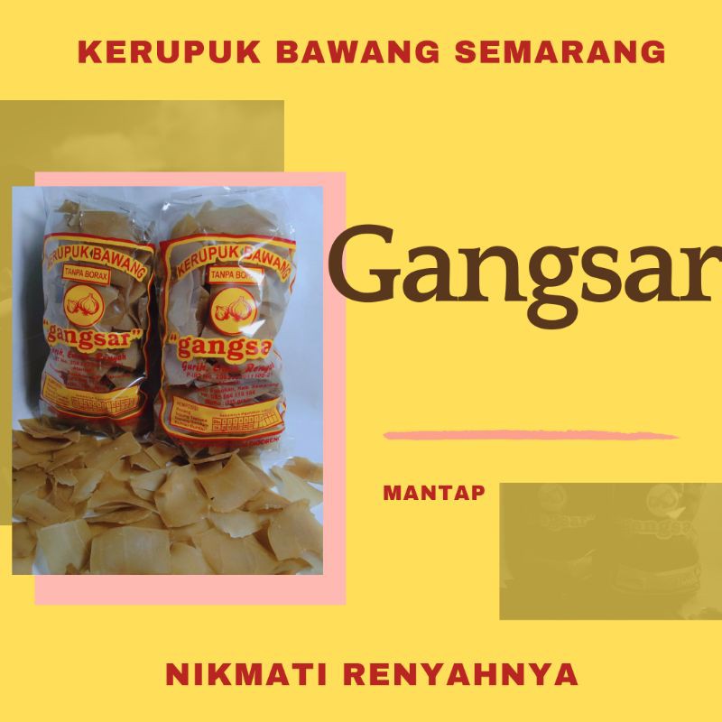 

Kerupuk Bawang Gangsar 450 gr