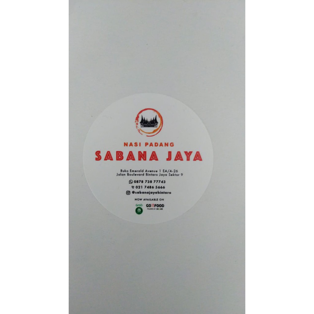 

Cetak Stiker Vinyl diameter 6cm
