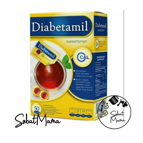 

Diabetamil Sweetener 50 sachet 1gr