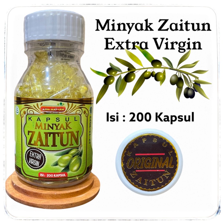 PROMO!!! Kapsul Minyak Zaitun Isi 200 Kapsul Extra Virgin Olive Oil