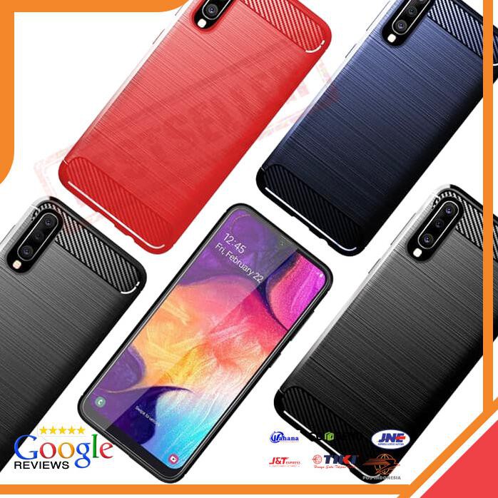 ACC HP SAMSUNG GALAXY A8 PLUS 2018 SOFTCASE LIKGUS FIBER CARBON