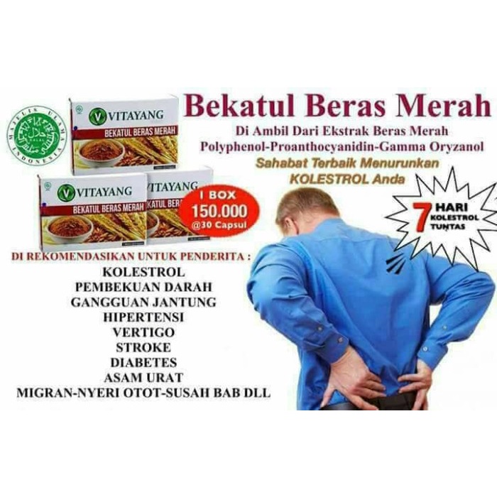 

978Eq0010W Bekatul Beras Merah Kolesterol & Trigliserid W5Q40112