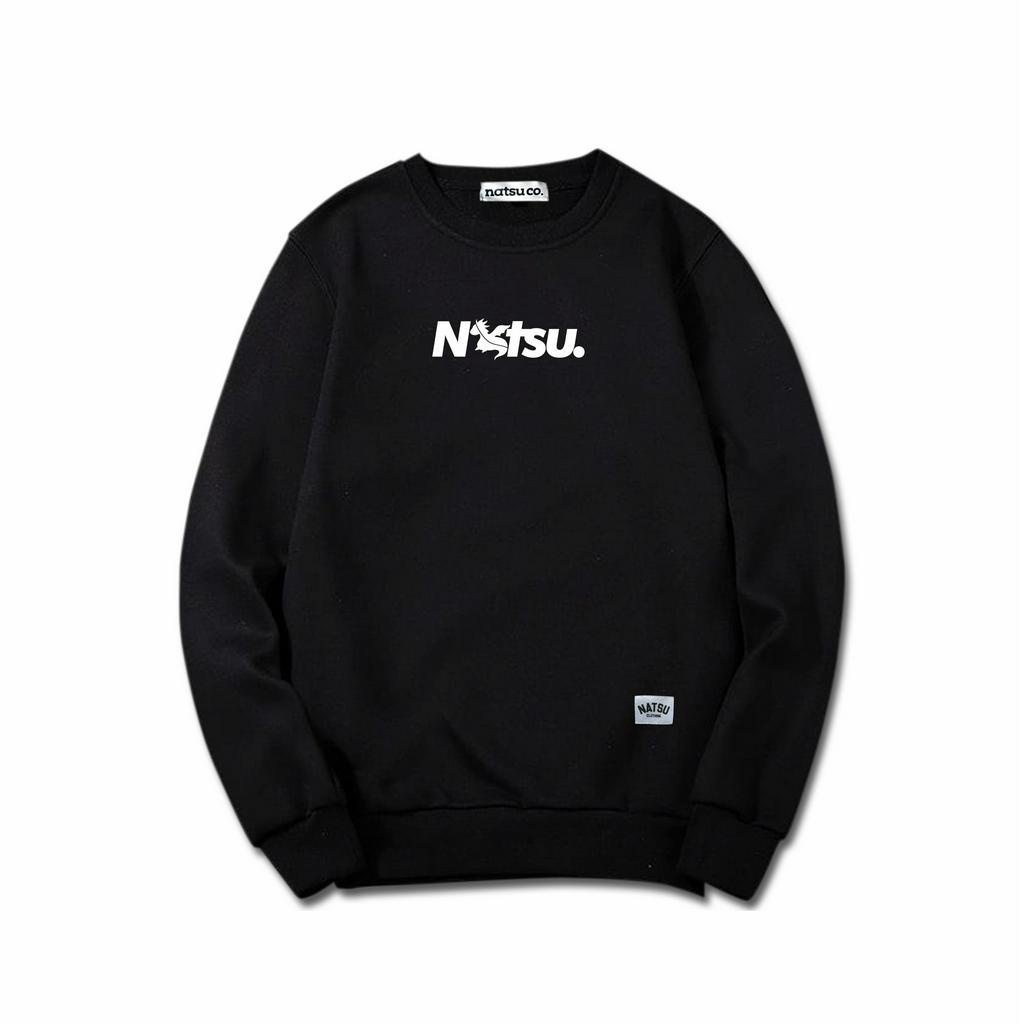 Natsu project Sweater Crewneck UNISEX NATSU DRAGON HITAM/PUTIH