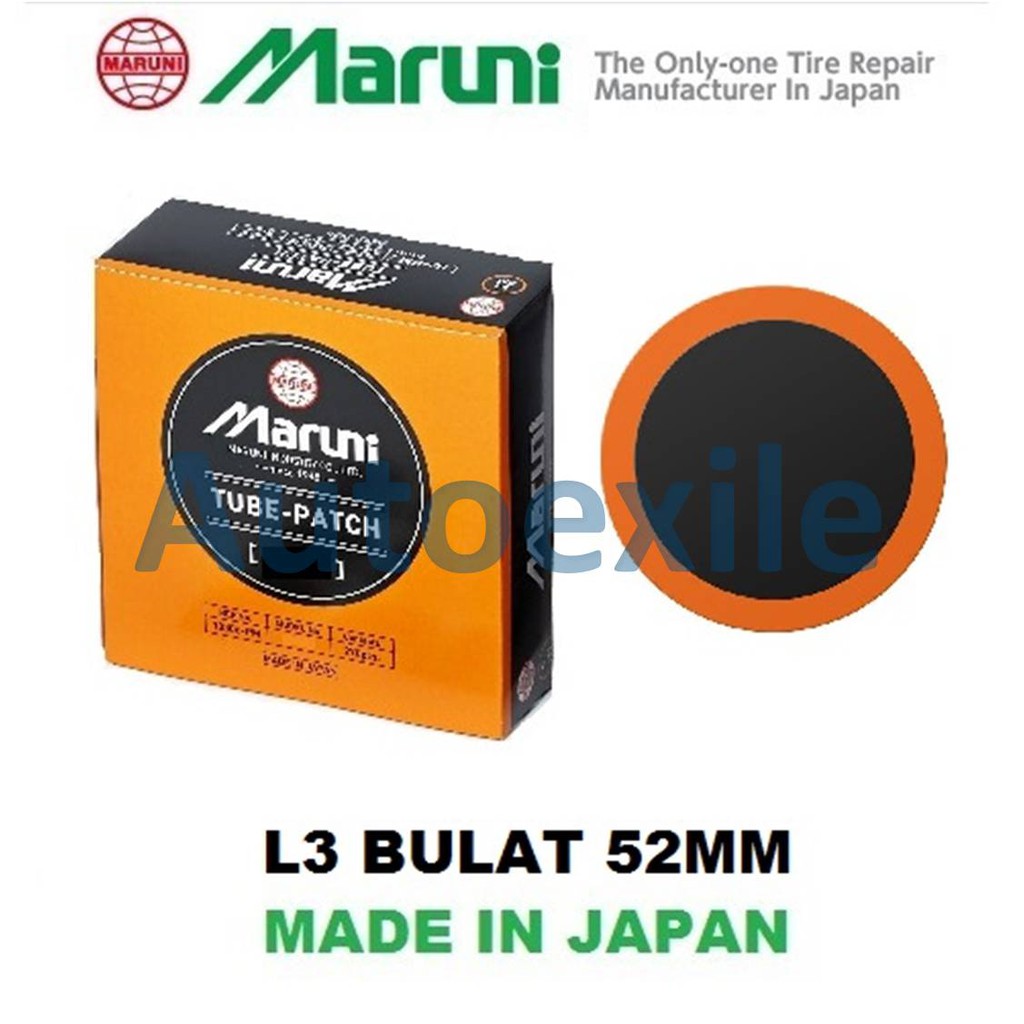 Koyok Tambal Ban One Patch Maruni L-3 Bulat 52mm 1buah (Tip Top Tube Ban Dalam)