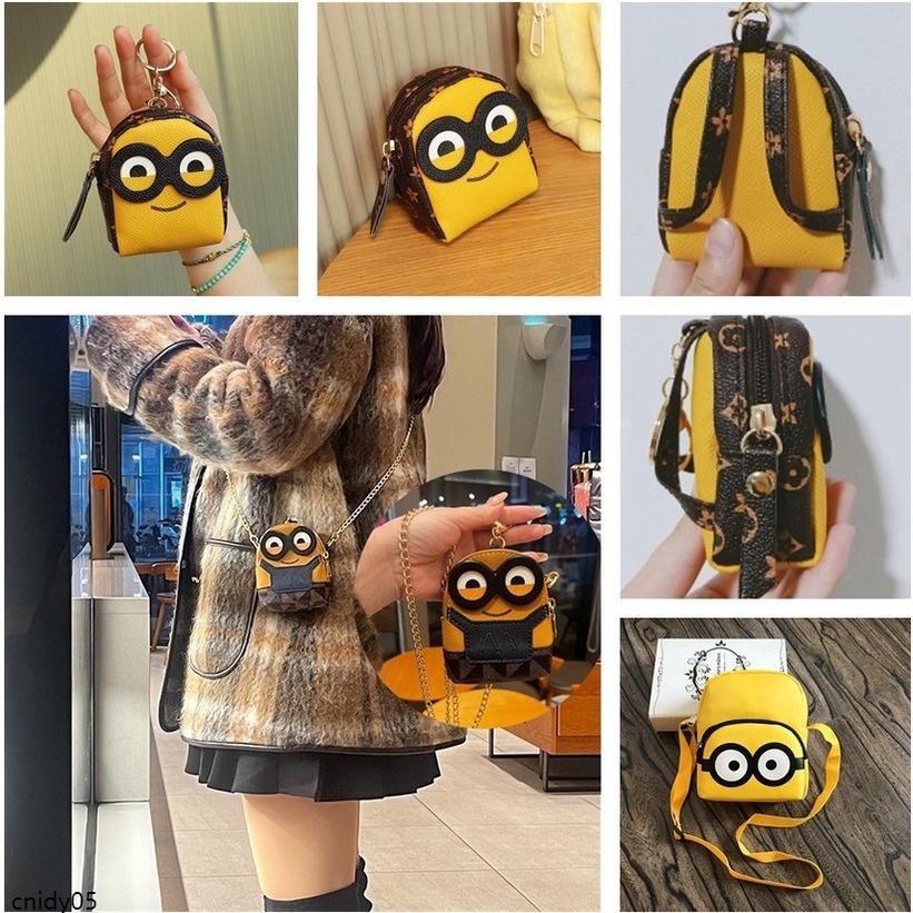 【COD】Tas wanita bagcharm selempang minion / sling bag papoy / shoulderbag sling bag