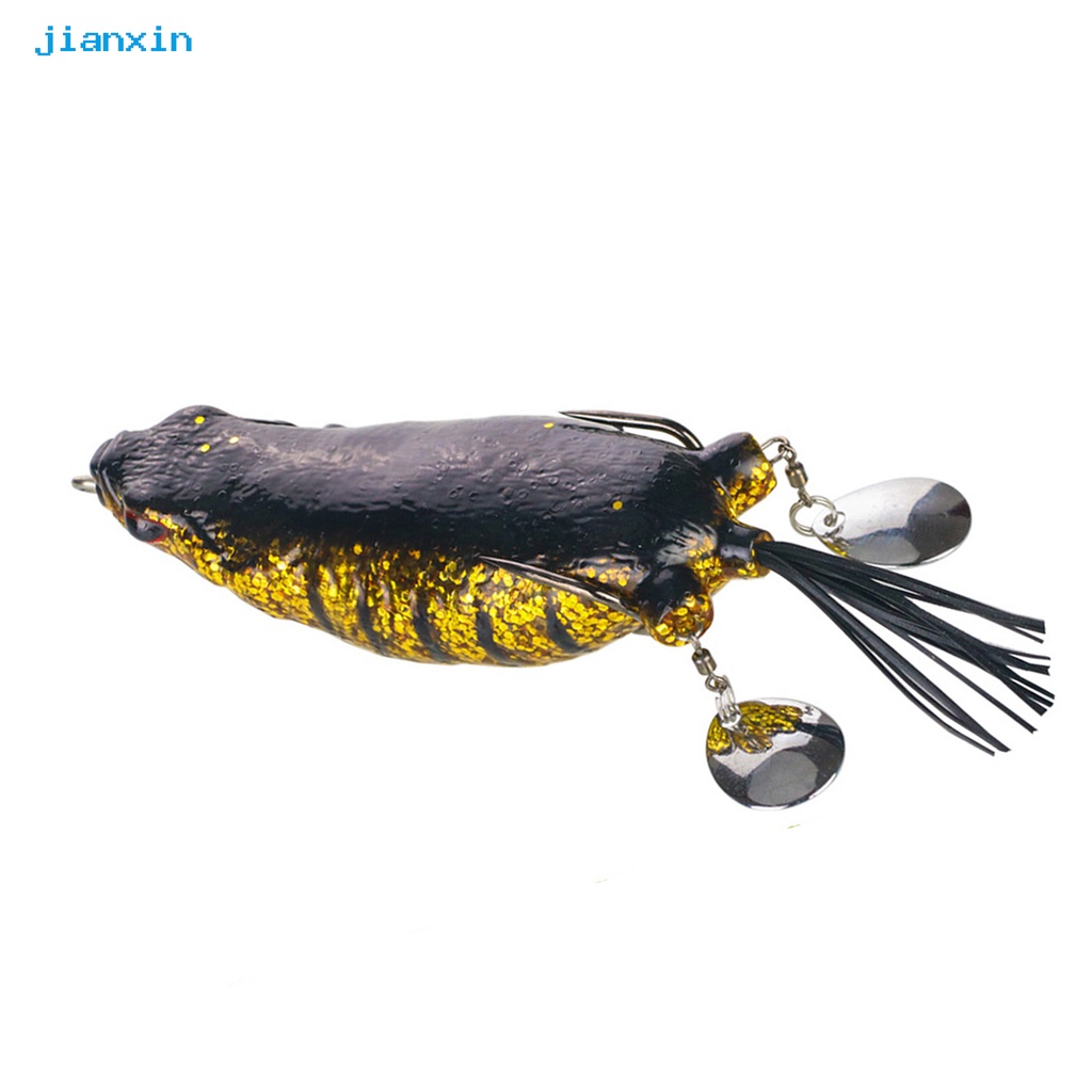 [Jianxin] Umpan Pancing Soft Bait Bentuk Kodok Bahan Silikon