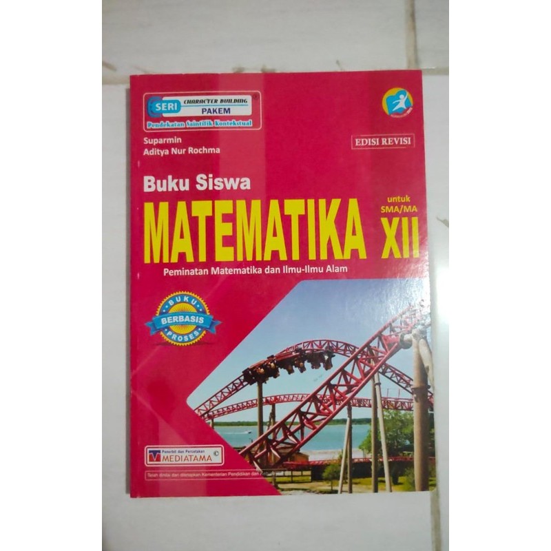 buku siswa matematika kelas XII SMA mediatama