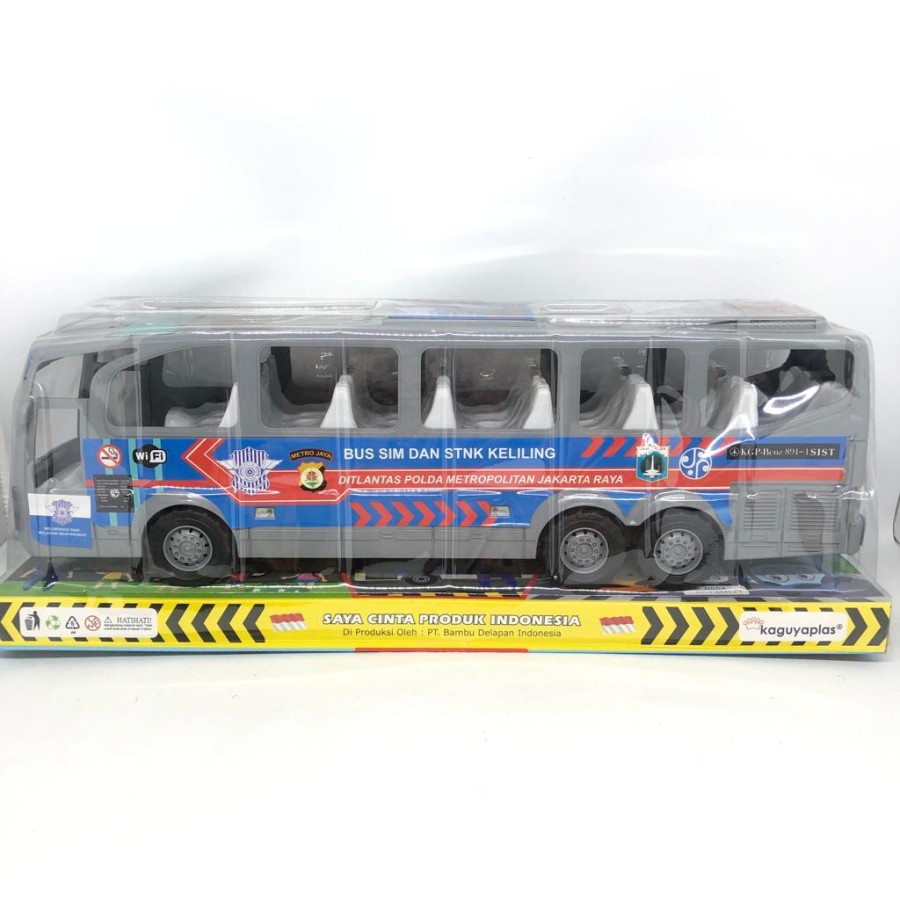 Mainan anak mobil - mobilan bus polisi / Bus SIM & STNK keliling