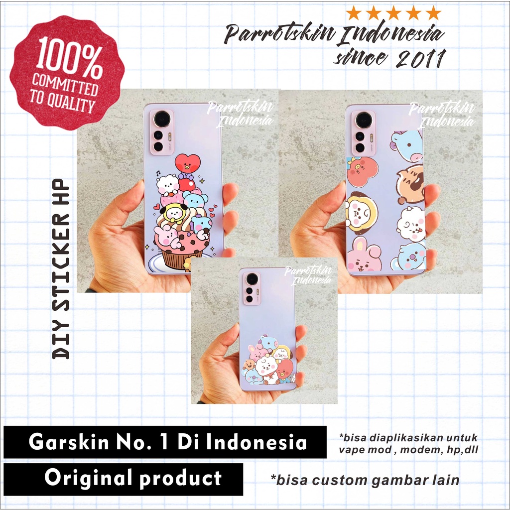 SITCKER DIY HP Smartphone Semua tipe BTS BT21 series skin decal