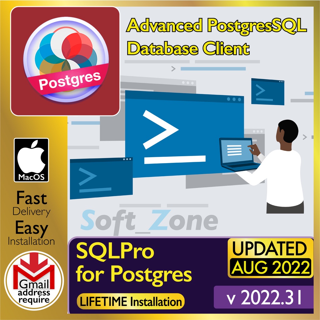 

SQLPr fr Pstgrs 2022.31 - Advncd PstgrsSQL Dtbs Clnt [mcOSX Mntry (Intl/M1) Spprt]-Dgtl Dwnld
