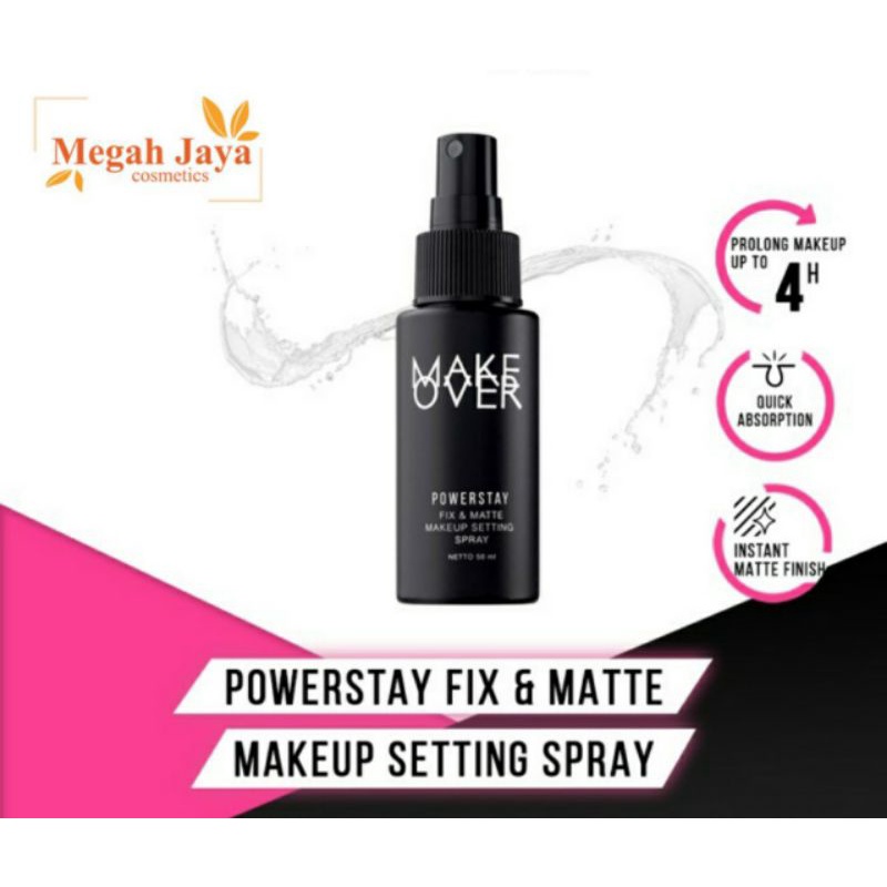 MAKE OVER FIX &amp; MATTE MAKEUP SETTING SPRAY 50 Ml @ MJ