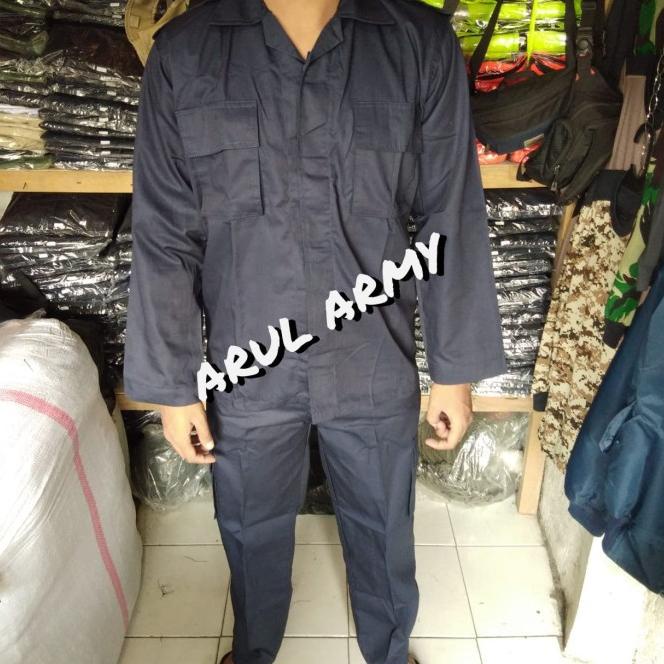 Kekinian BAJU SERAGAM SETELAN PDL SATPAM SECURITY BRIMOB KEAMANAN HITAM / BIRU SAFARI PDH MURAH BERK