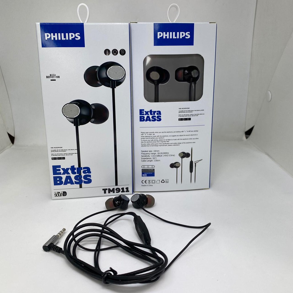 NEW~Headset / Handsfree PHILIPS AT181 AT181+ AT186 TM911 Extra Bass Earphone