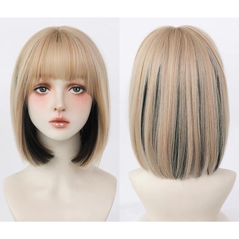 D123 full wig korean bobo 32 cm