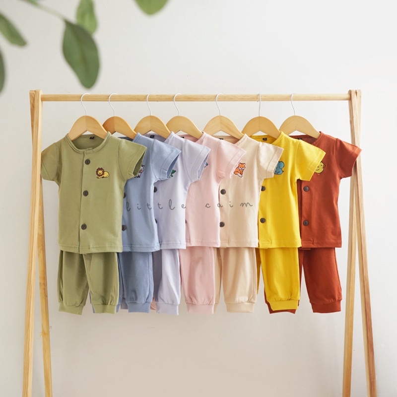 LITTLECAIM - CLUE PAJAMAS SET | setelan anak unisex