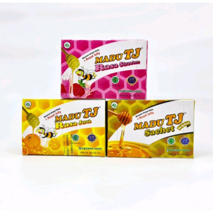 Madu TJ Sachet 1 Box isi 12 Sachet