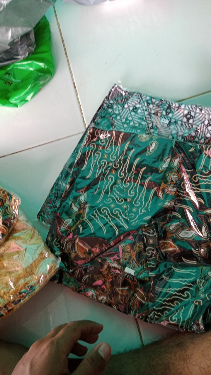 Wou Batik Couple 2595 Brokat Couple Brukat Modern Batik Keluarga Batik Modern - Bs059