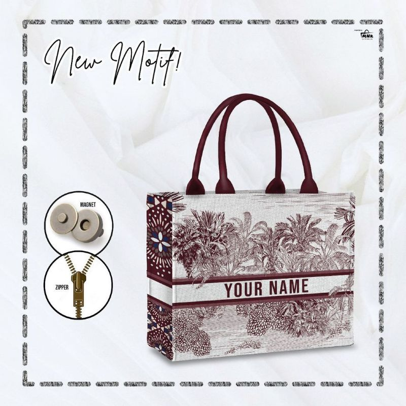 MNK BAG I MOTIF BARU MNK INITIAL CUSTOM NAMA | TOTEBAG | TAS CUSTOM PRINTING | TAS NAMA | TAS WANITA
