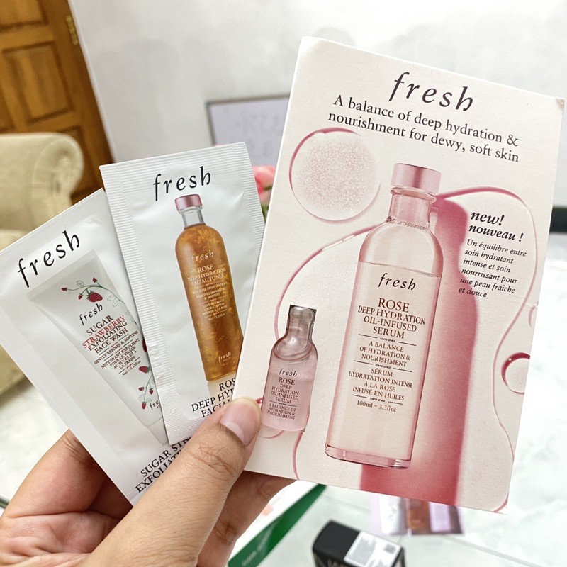 FRESH Sample Kit ( sabun - toner - serum )