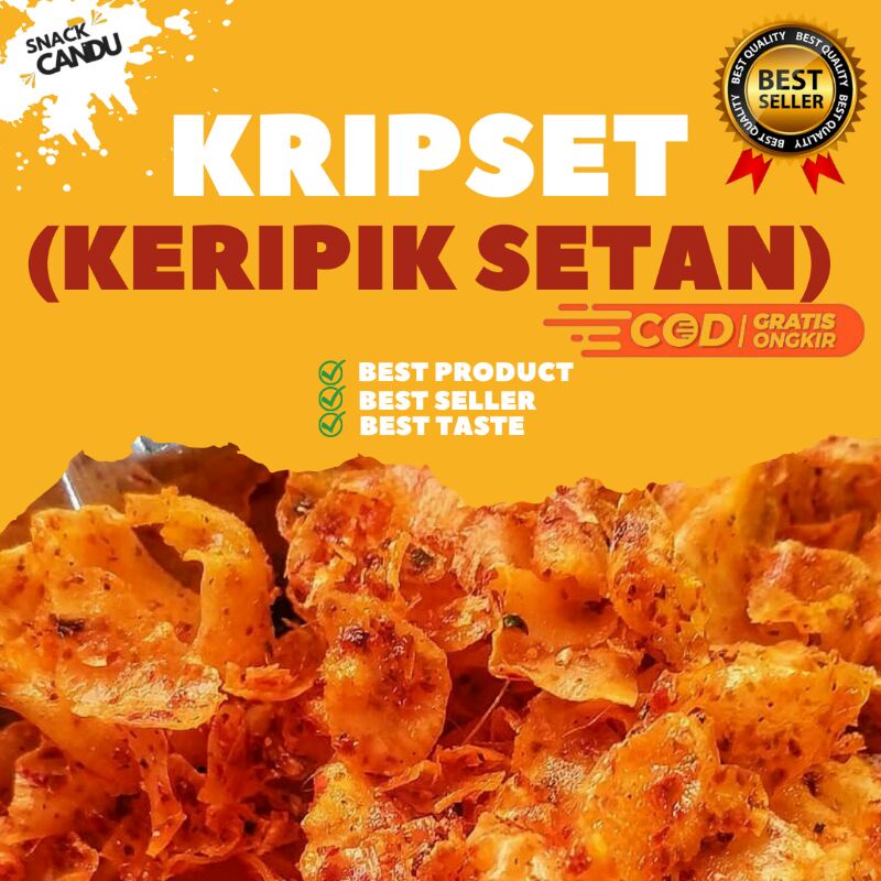 

250GRAM KERIPIK SETAN/KRIPSET/PIKSET/ KERIPIK SINGKONG/ KERIPIK PEDAS / CEMILAN VIRAL / KRIPSET