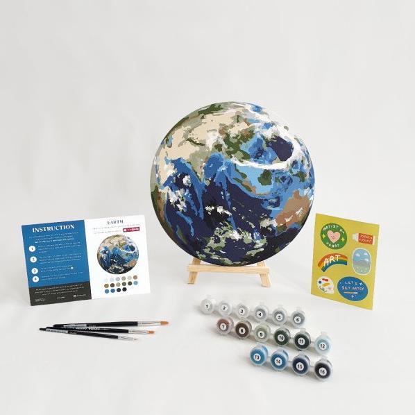 

DIY Paint By Number Kit : Bumi (Round Canvas)