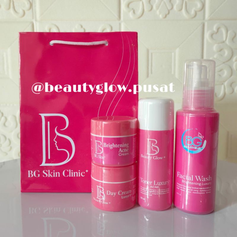 PAKET ACNE SENSITIF/ LUXURY/ BRIGTHENING BEAUTY GLOW SKINCARE ORIGINAL 100% BG SKINCARE-3