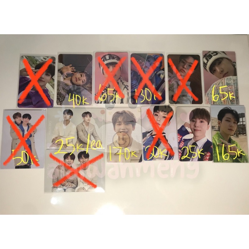 [READY STOCK] WONWOO HOSHI MINGYU SEUNGKWAN SOONGYU PHOTOCARDS PC RAY AINO NEW YEAR CAMPAIGN APPMUS 