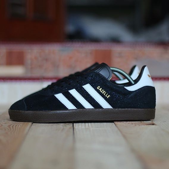 Adidas Gazelle II Black White Gum