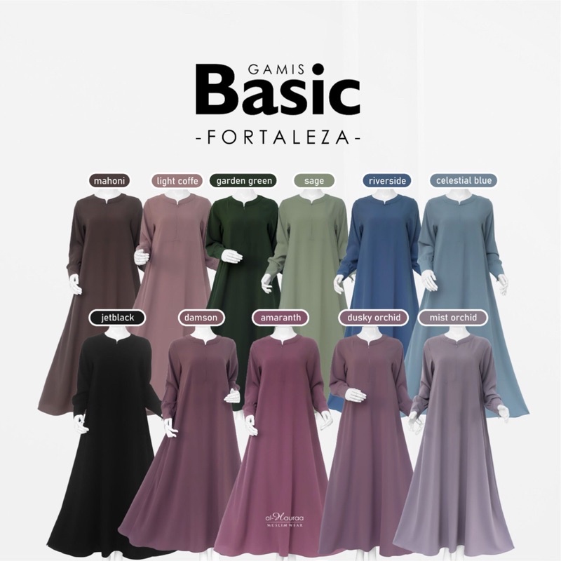 Gamis Basic Alhauraa / bergo alhauraa / bergo basic alhauraa
