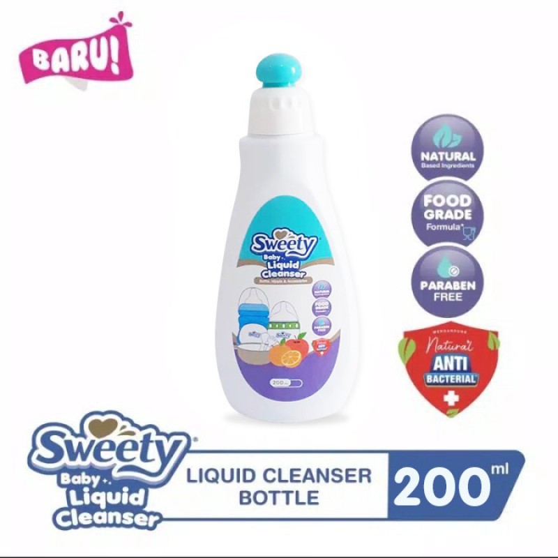 SWEETY BABY LIQUID CLEANSER BOTTLE NIPPLE 200ML / BOTTLE PACKAGE