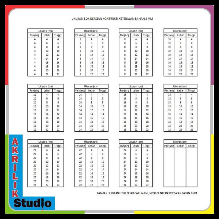 

Box Akrilik Acrylic Serbaguna Pxlxt 12X8X16