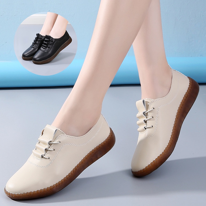 FOKU Sepatu Flat Wanita ️️Lembut Loafers Wanita Kerja Flatshoes Terbaru