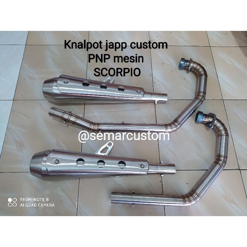 KNALPOT  japstyle tracker bobber custom scorpio