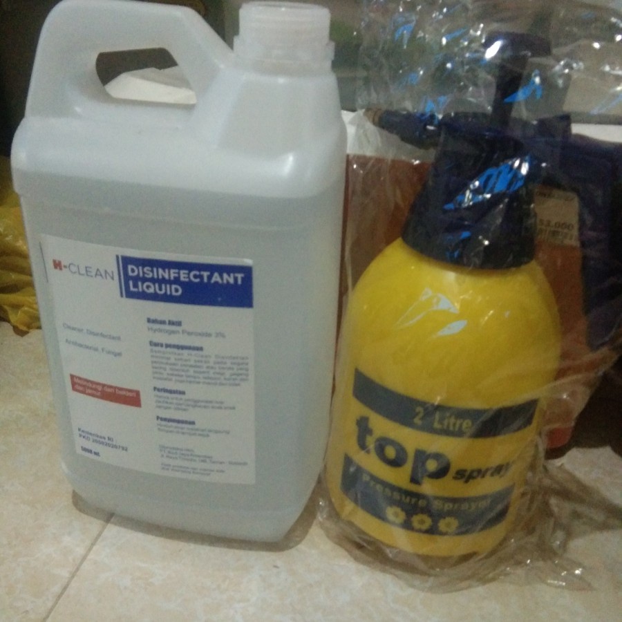 Cairan Desinfektan Disinfektan 5 liter spray 2 liter paket free antis