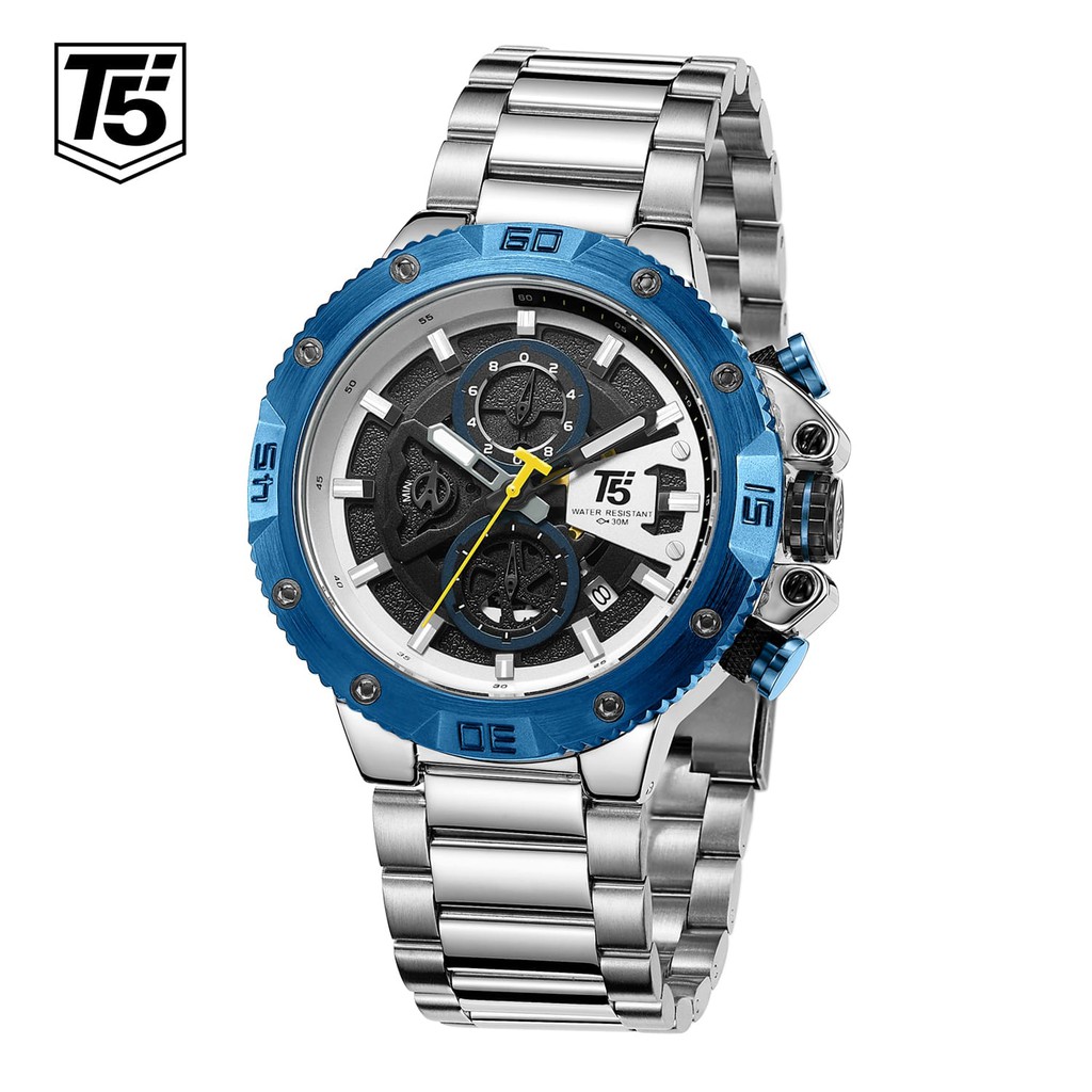 JAM TANGAN PRIA T5 H3705 CHRONOGRAPH ORIGINAL TAHAN AIR