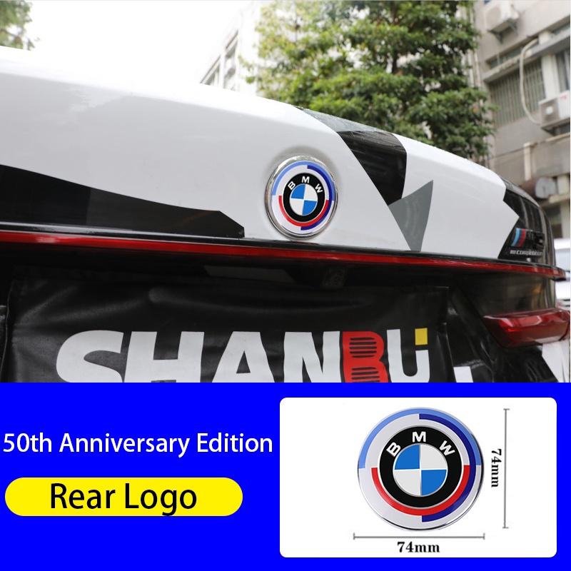 Cover Dekorasi Eksterior Mobil BMW 50th Anniversary Untuk X1 X3 X4 X5 X6 3 5 6 7 Series GT E90 F30 F10 G20 G30