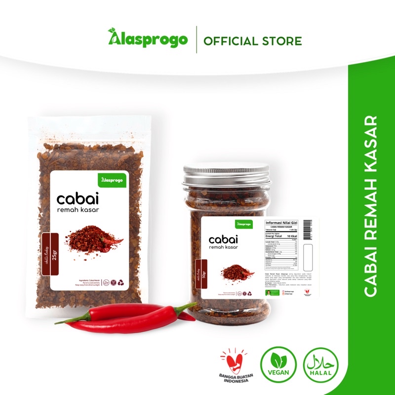 

Alasprogo Cabai Remah Kasar / Cabe Remah Kasar / Chilli Flakes