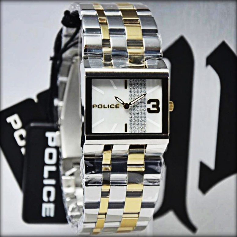 JAM TANGAN POLICE ORIGINAL PL.10501BST-28MA FASHION SS GOLD JAM PRIA/WANITA
