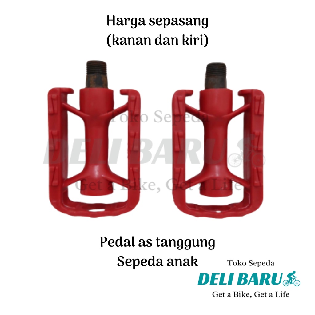 Deli baru Pedal as tanggung pijakan kaki gowesan sepeda anak 12 16 18 RRC