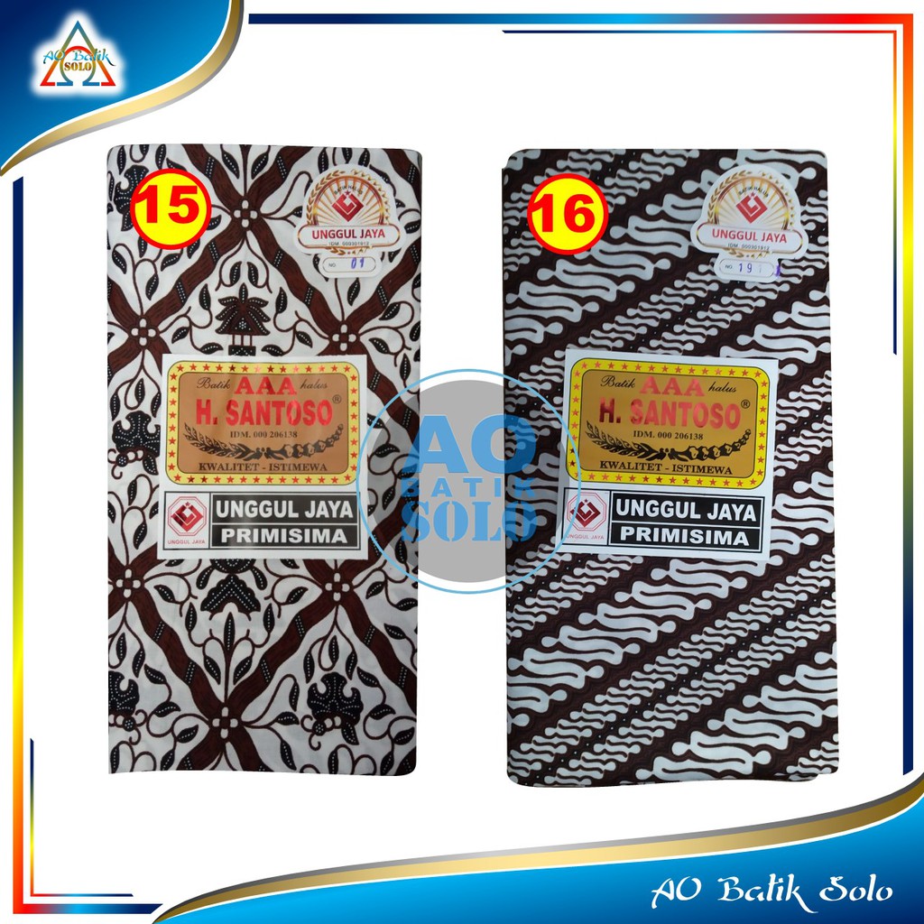 Kain Batik Kain Jarik, Jarik Batik H Santoso Motif Dasar Putih, Batik Putih, Kain Panjang-7