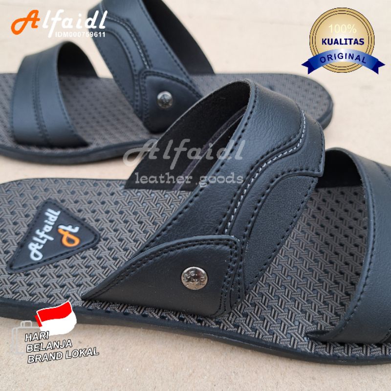 Sandal Distro | Sandal Pria Casual | Sandal Pria Ban Dua | Sandal Slide Original Alfaidl