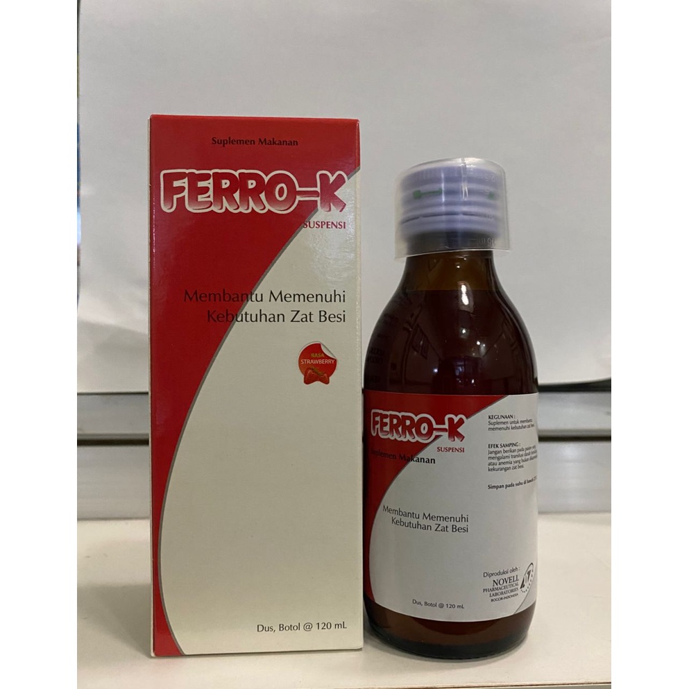 Jual Ferro-K Sirup 120mL / Suplemen Zat Besi | Shopee Indonesia