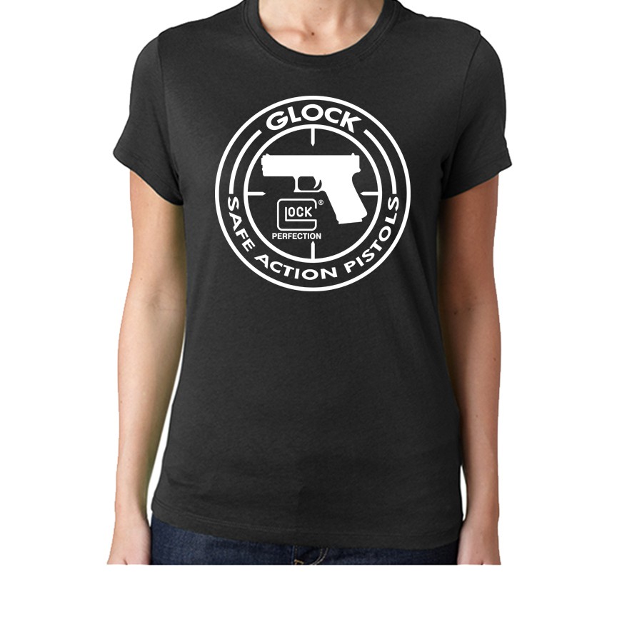 Premium Tshirt - Baju - Kaos Glock Safe action Pistol- Custom Baju Kelas - Design Baju - Free design