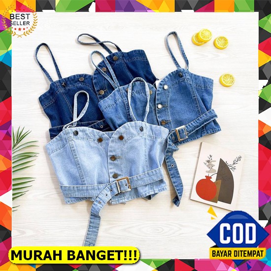 Jaket Denim Wanita Jeans Perempuan Levis Cewek Keren Distro Kekinian Korean Style Model Terbaru Vest