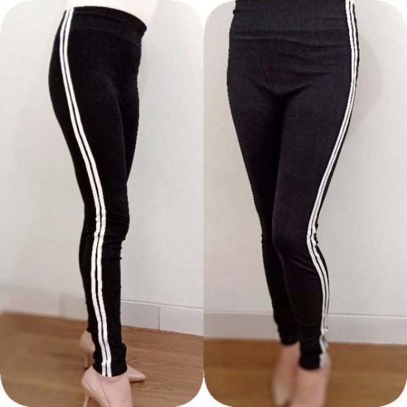 Celana legging wanita import - legging wanita strip neron - legging list wanita jumbo - legging wanita panjang premium