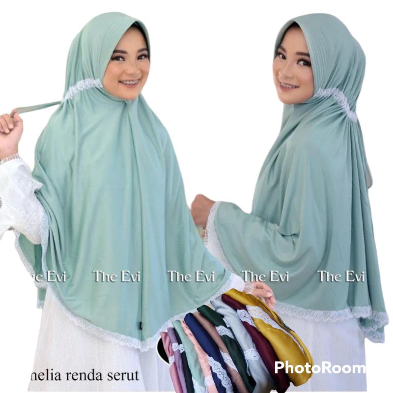hijab Serut Renda