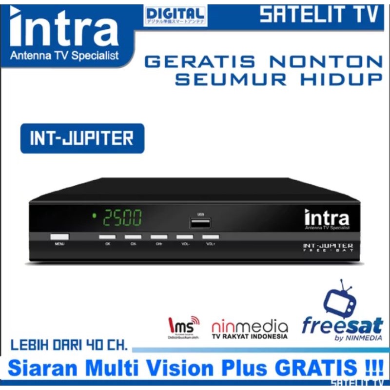 Receiver rekomendasi ninmedia intra INT-Jupiter. HDMI & full-HD ready
