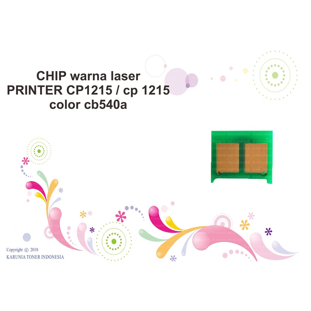 Chip Toner Khusus CB540A CP1215 CP1515 CP1518 CM1300MFP CANON-LBP5050 MF8050 LBP7200 CMYK