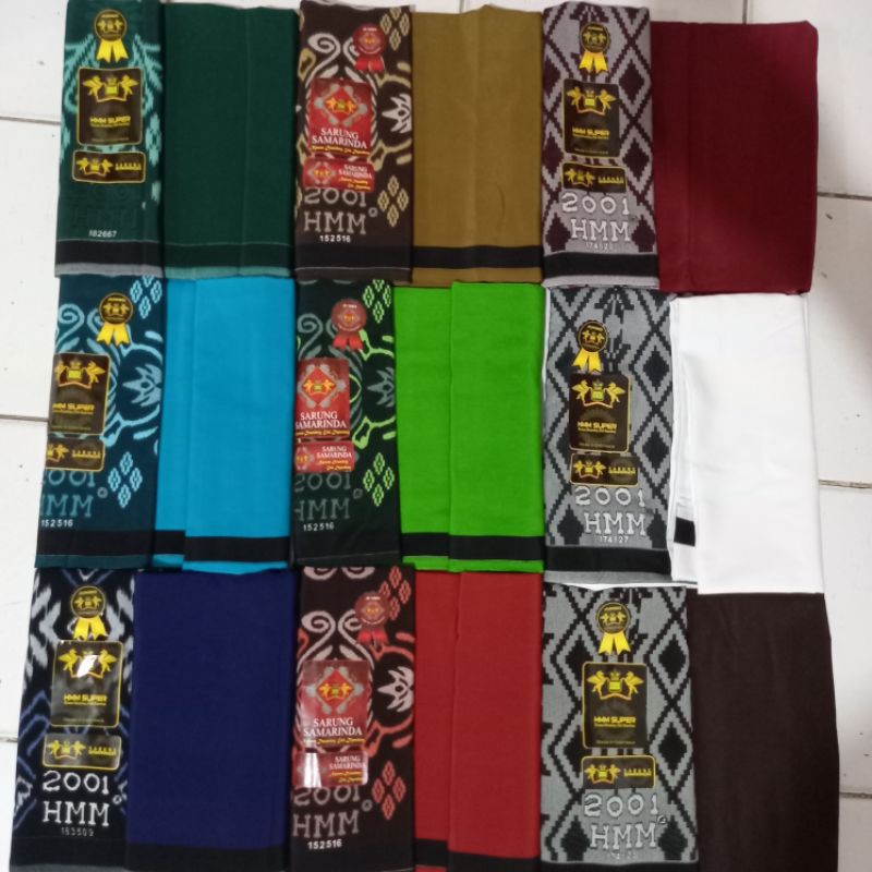 SARUNG HMM SAMARINDA SUPER / SARUNG HMM LENGKAP WARNA / SARUNG SANTRI HMM